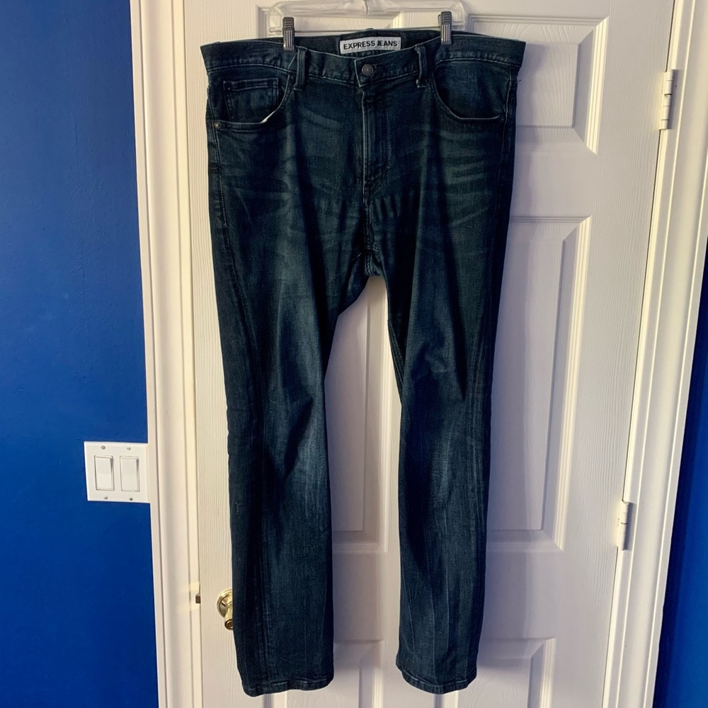 Express Slim Fit Blue Jeans 36x32